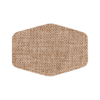 Burlap Hex Patch