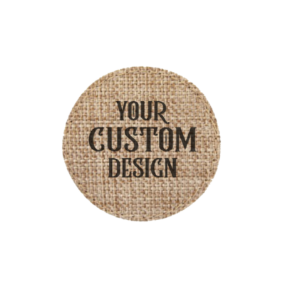 Burlap Round Patch - Image 2