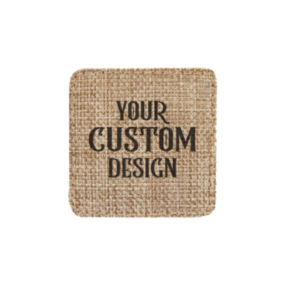 Burlap Square Patch - Image 2