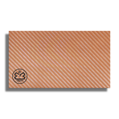 Copper Carbon Fiber Leatherette