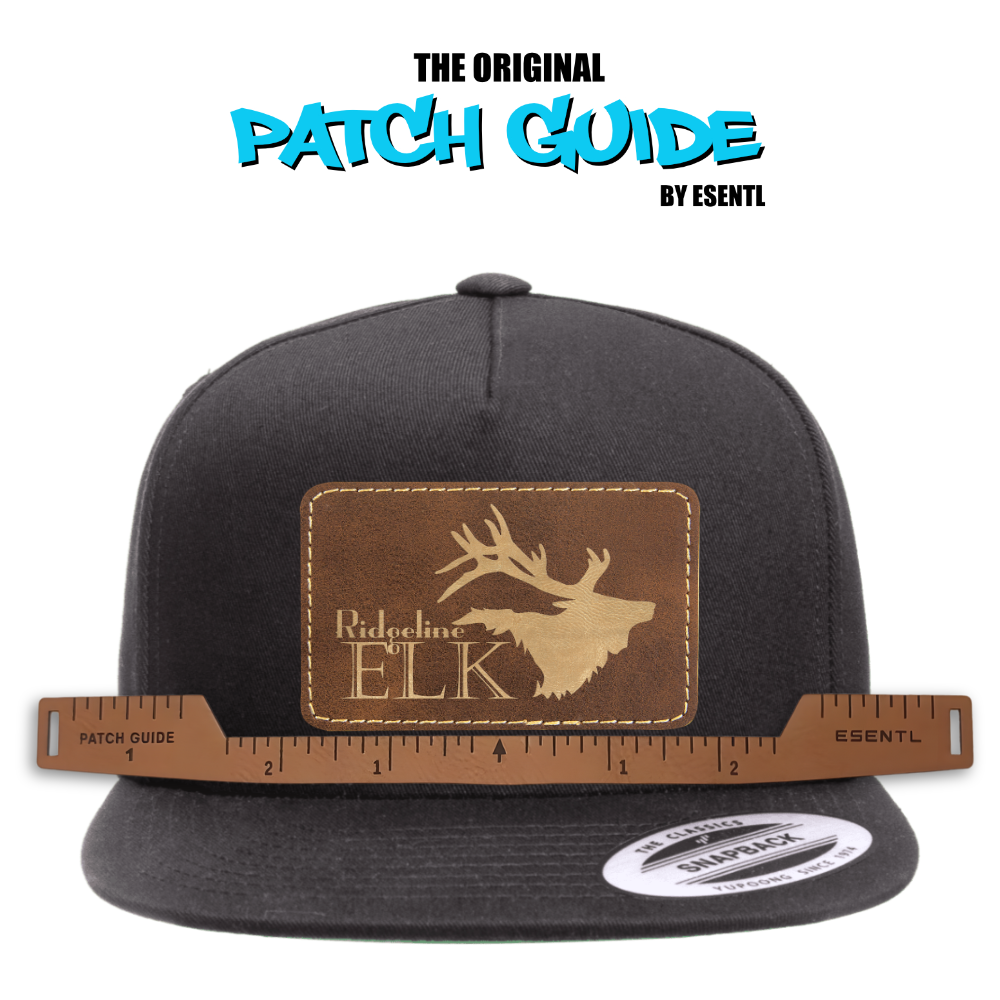 Large Patch Alignment Guide for hat patches