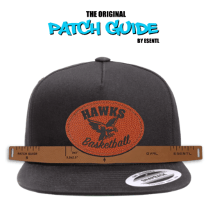 Oval Patch Alignment Guide for hat patches