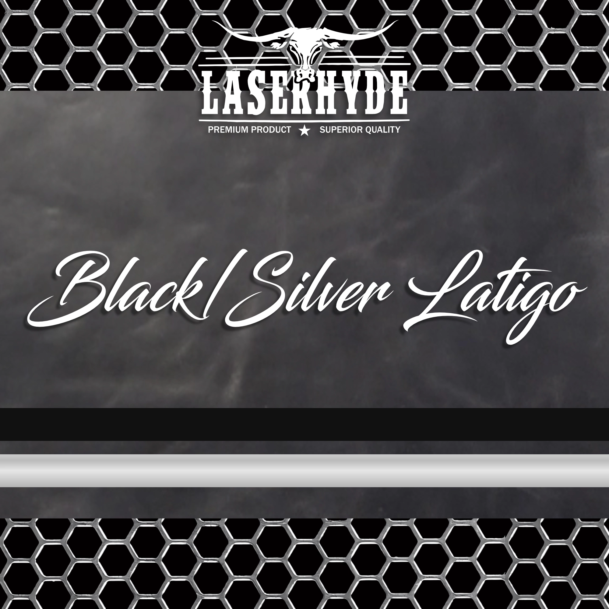 Black & Silver Latigo leatherette sheets