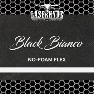 Black and white no-foam leatherette sheets