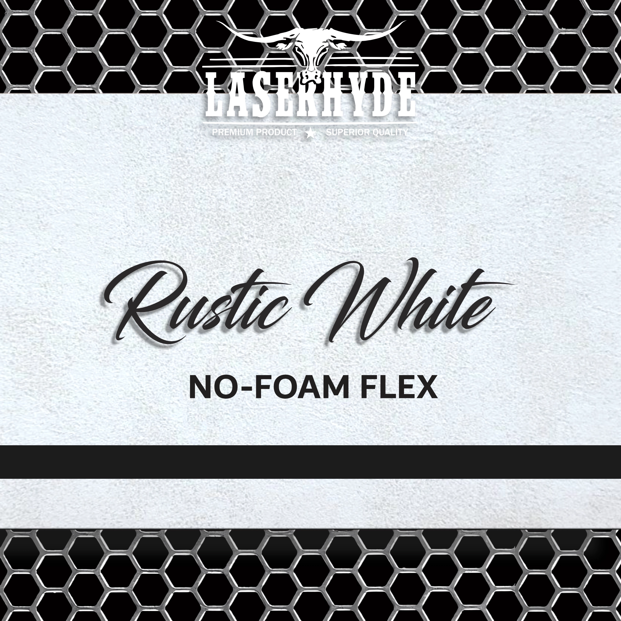 Rustic White No-Foam Leatherette Sheets