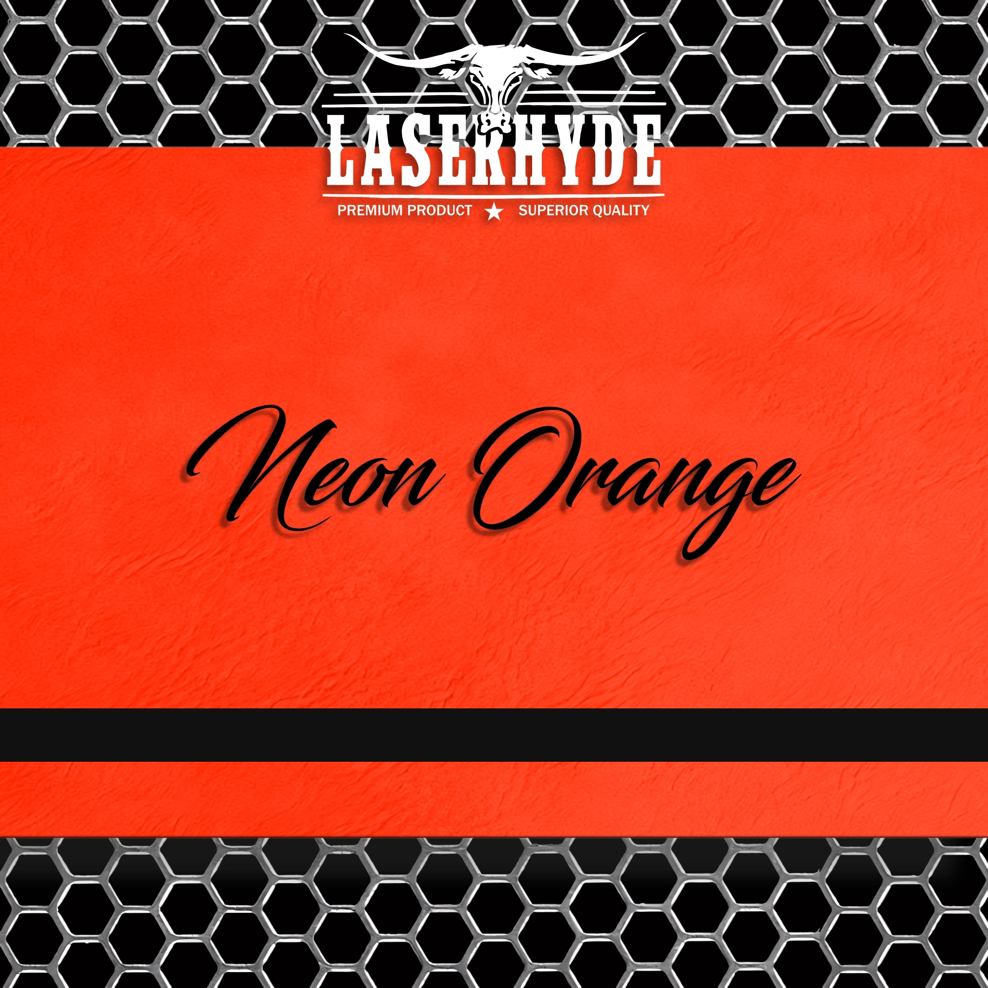Neon Orange Leatherette Sheets