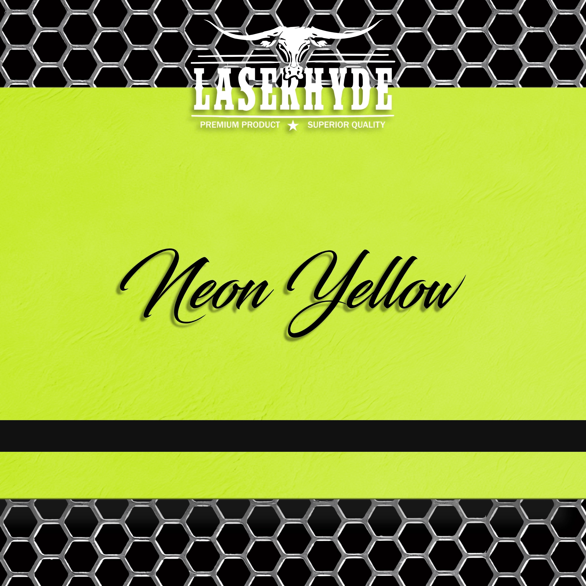 Neon Yellow Leatherette Sheets
