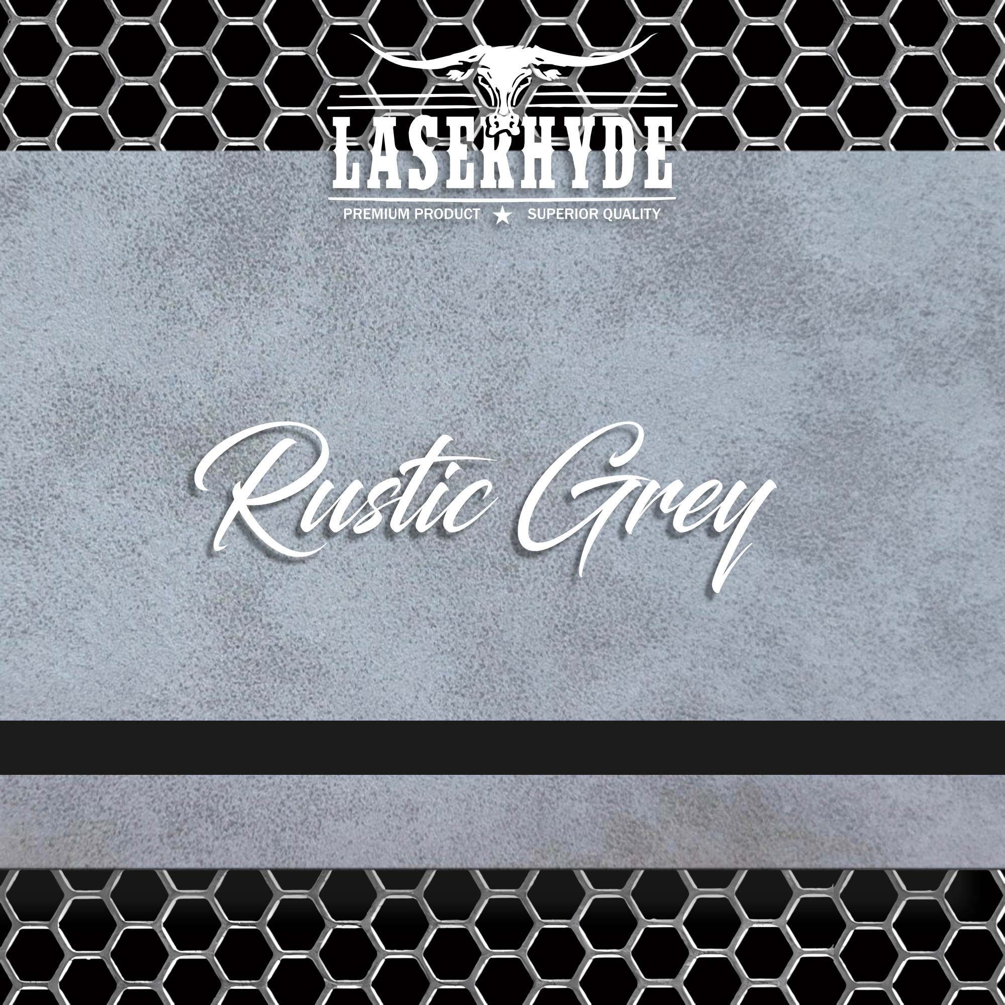 Rustic Grey leatherette sheets 12x20 | Laserhyde