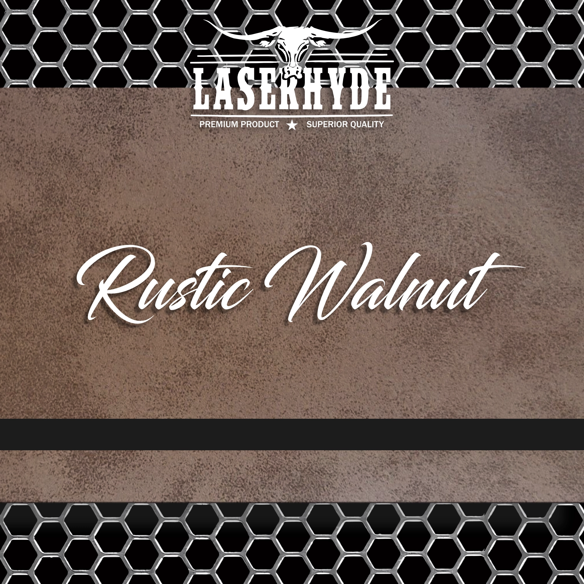 Rustic Walnut leatherette sheets