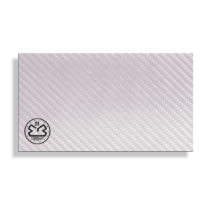 Laserhyde Deluxe™ Silver Carbon Fiber Leatherette