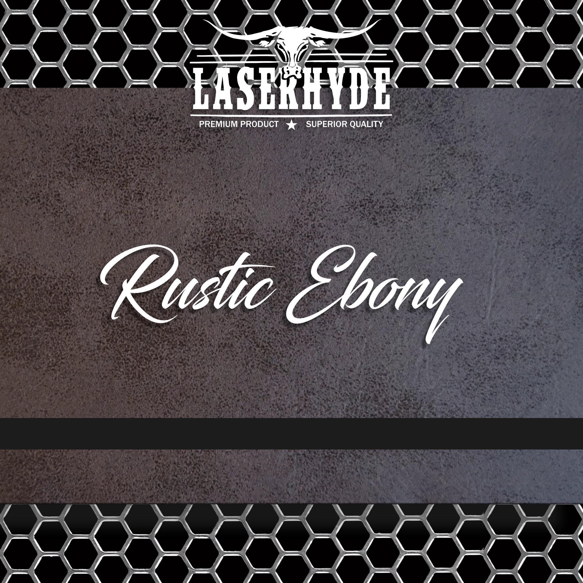 Rustic Ebony Leatherette Sheets