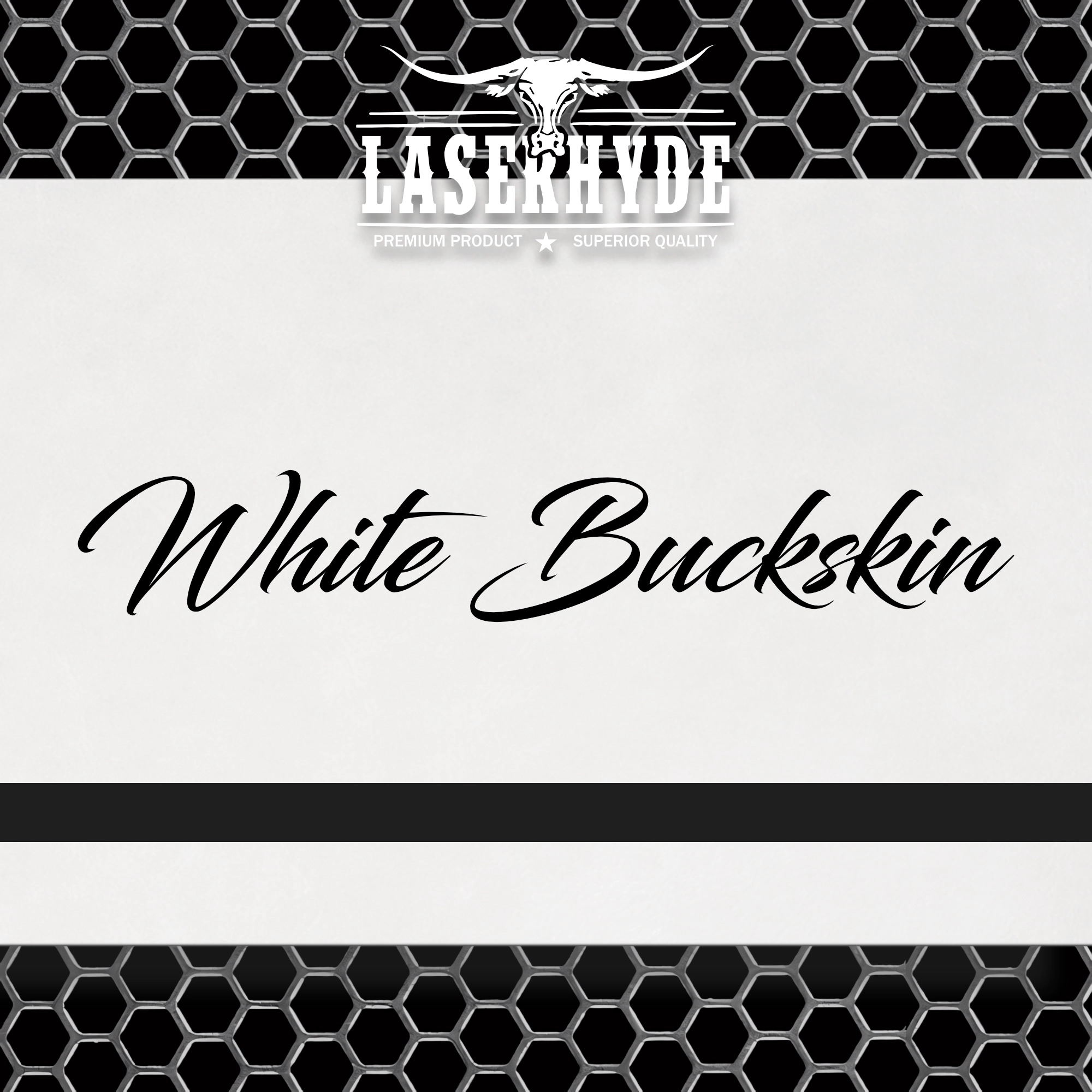 Deluxe Bright White Buckskin Leatherette Sheets