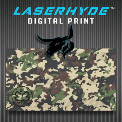 Green Camo Printed Leatherette