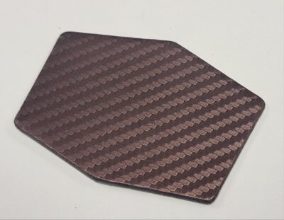Laserhyde Deluxe™ Bronze Carbon Fiber Leatherette Sheet 12x18 - Image 2