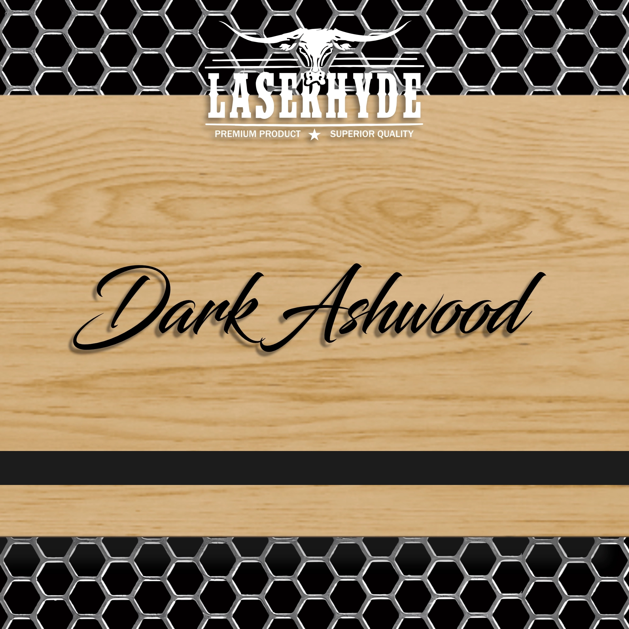 Dark Ash Wood Leatherette Sheets 12×20 Laserhyde Deluxe™