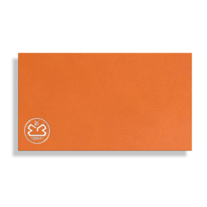 Laserhyde Deluxe Orange-White Leatherette