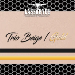 trio beige and gold leatherette sheets