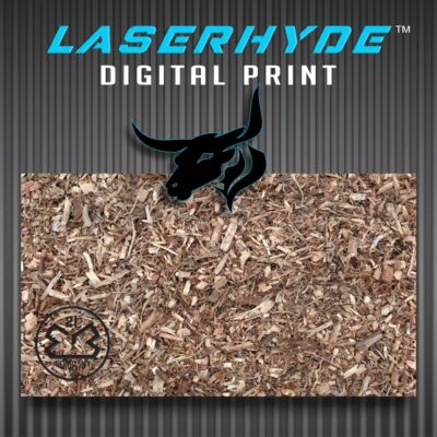Wood Mulch Engravable Printed Leatherette 12x20 sheet