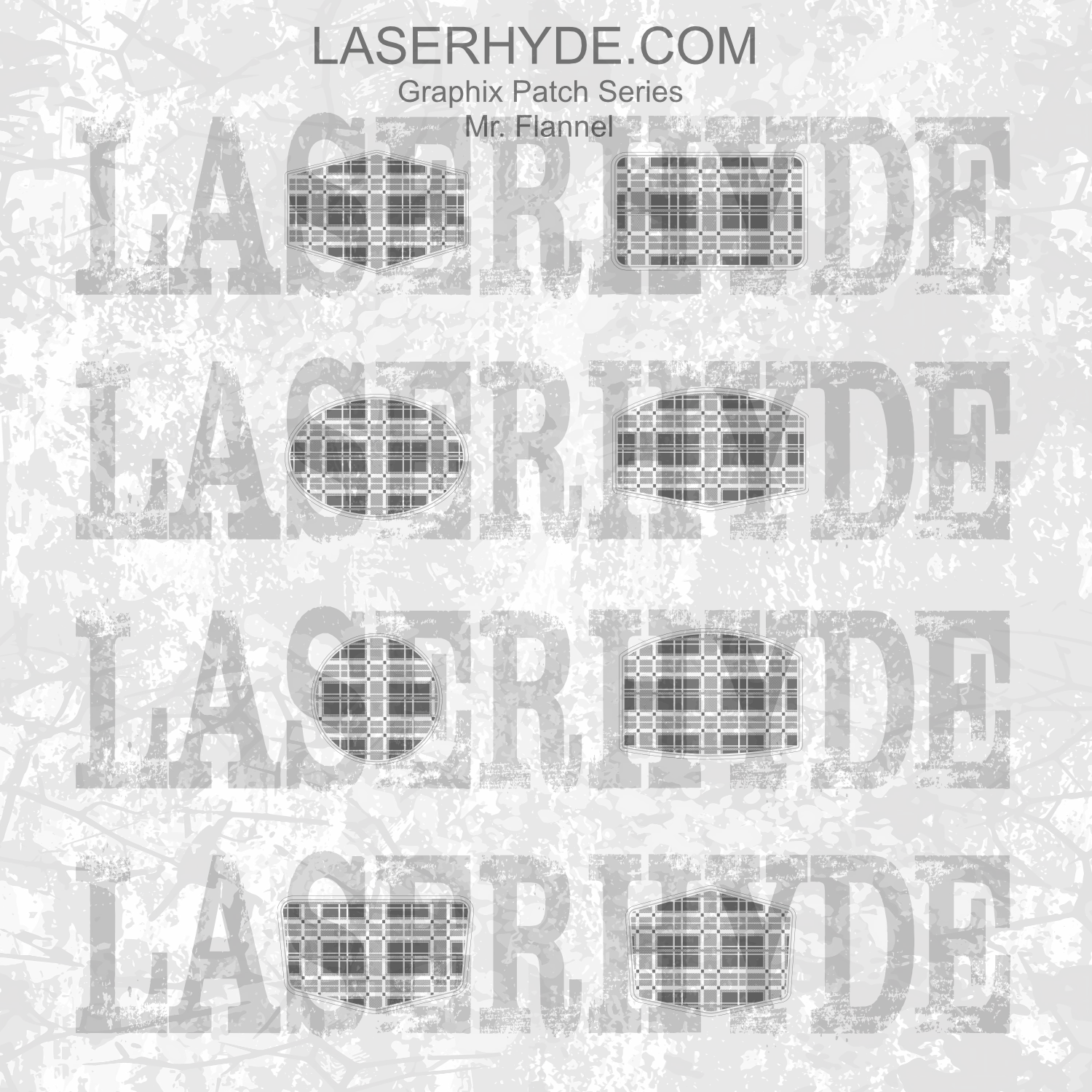 Mr. Flannel Hat Patch Graphic Set