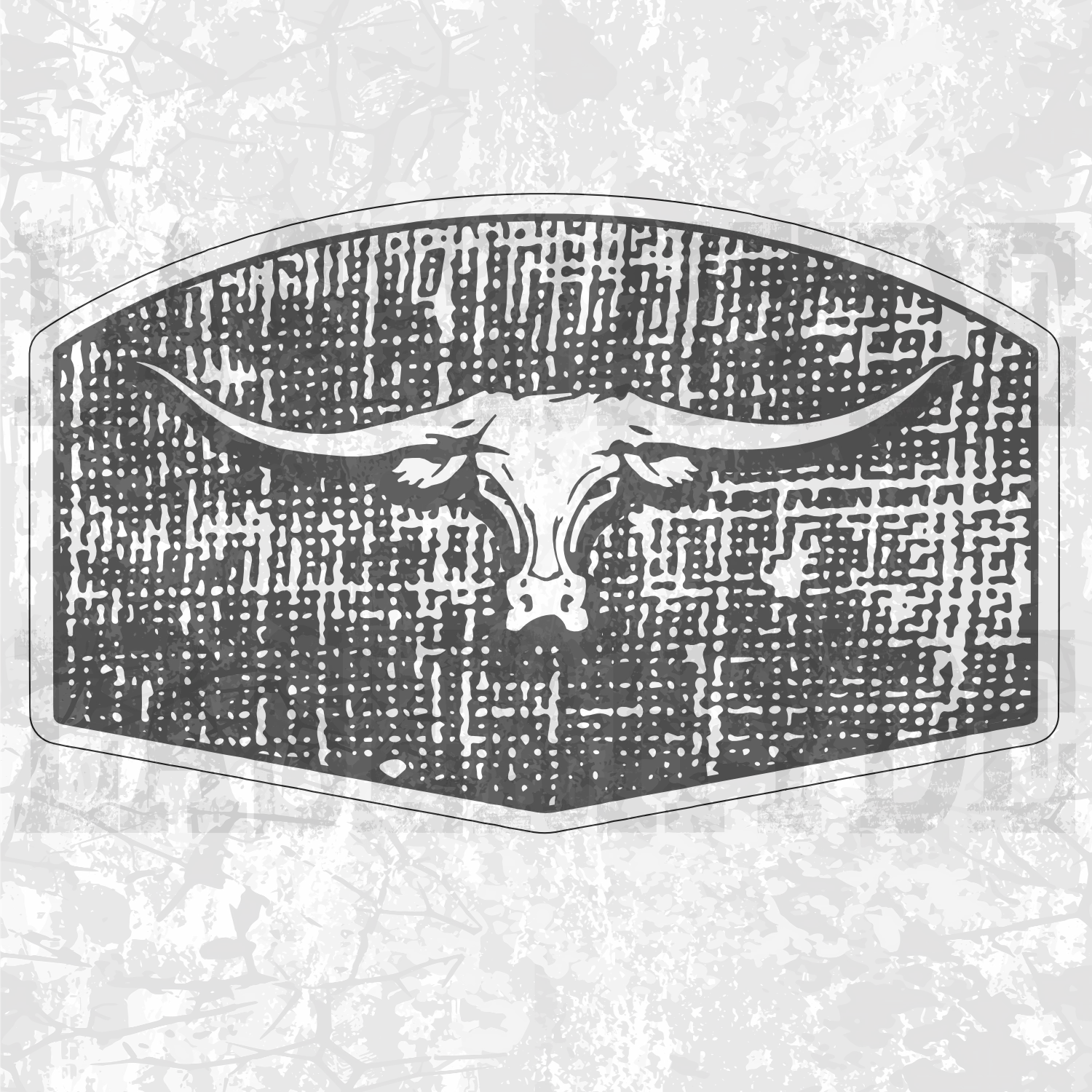 Old Burlap Hat Patch Graphic Set