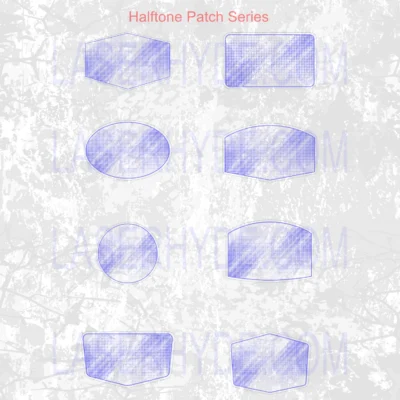 Laserhyde Reflections Halftone Patch Set #1 (Lightburn SVG) - Image 2