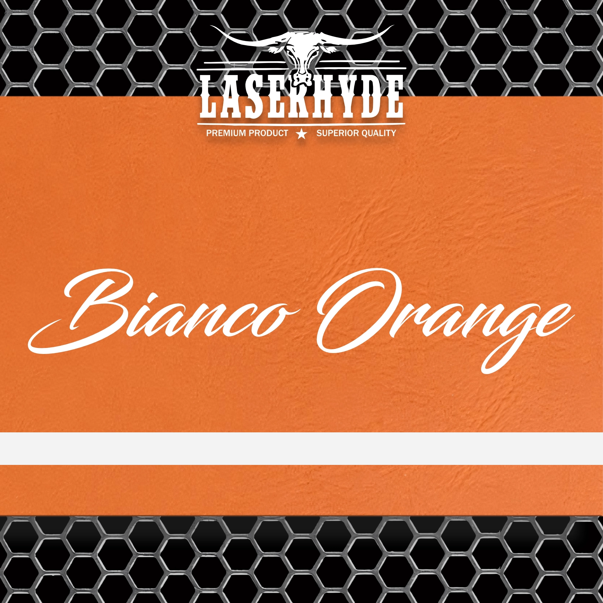 Orange & White Leatherette Sheets