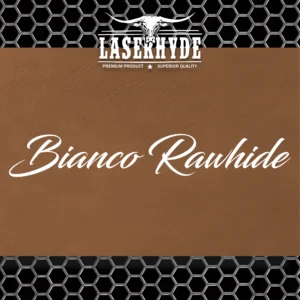 Rawhide & white leatherette