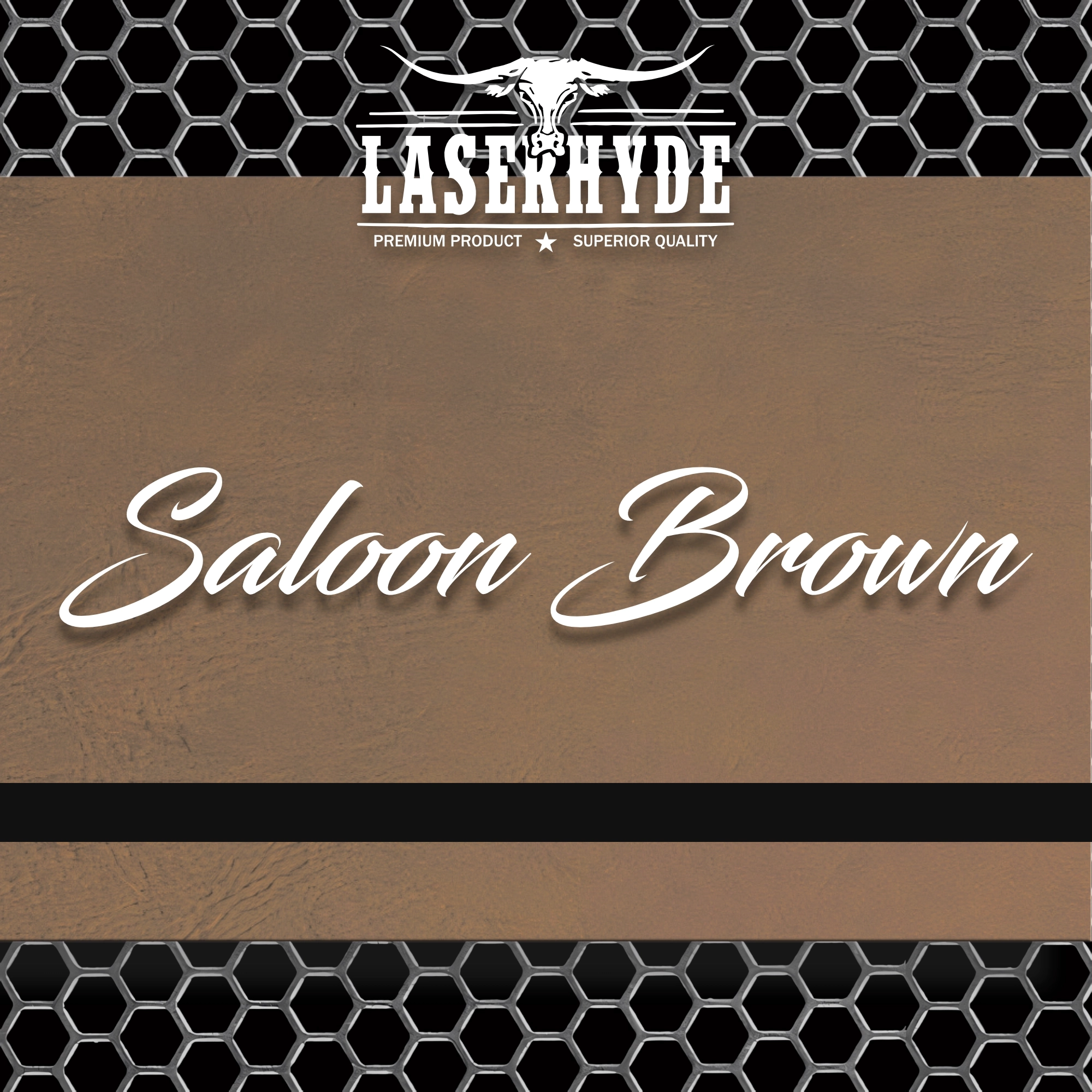 Saloon Brown Leatherette Sheets | Laserhyde™