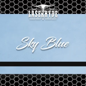 Sky Blue Leatherette Sheets | Laserhyde™