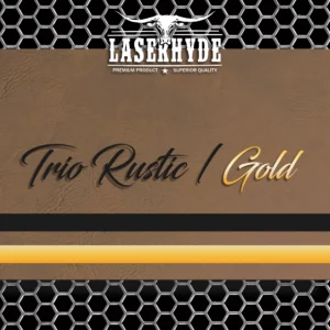 rustic brown and gold leatherette sheets